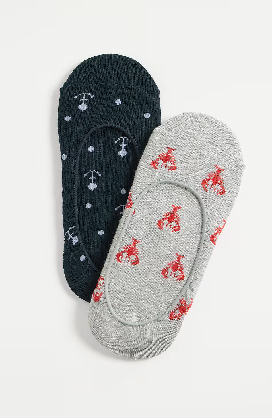 Nautical No-Show Socks 2-Pack