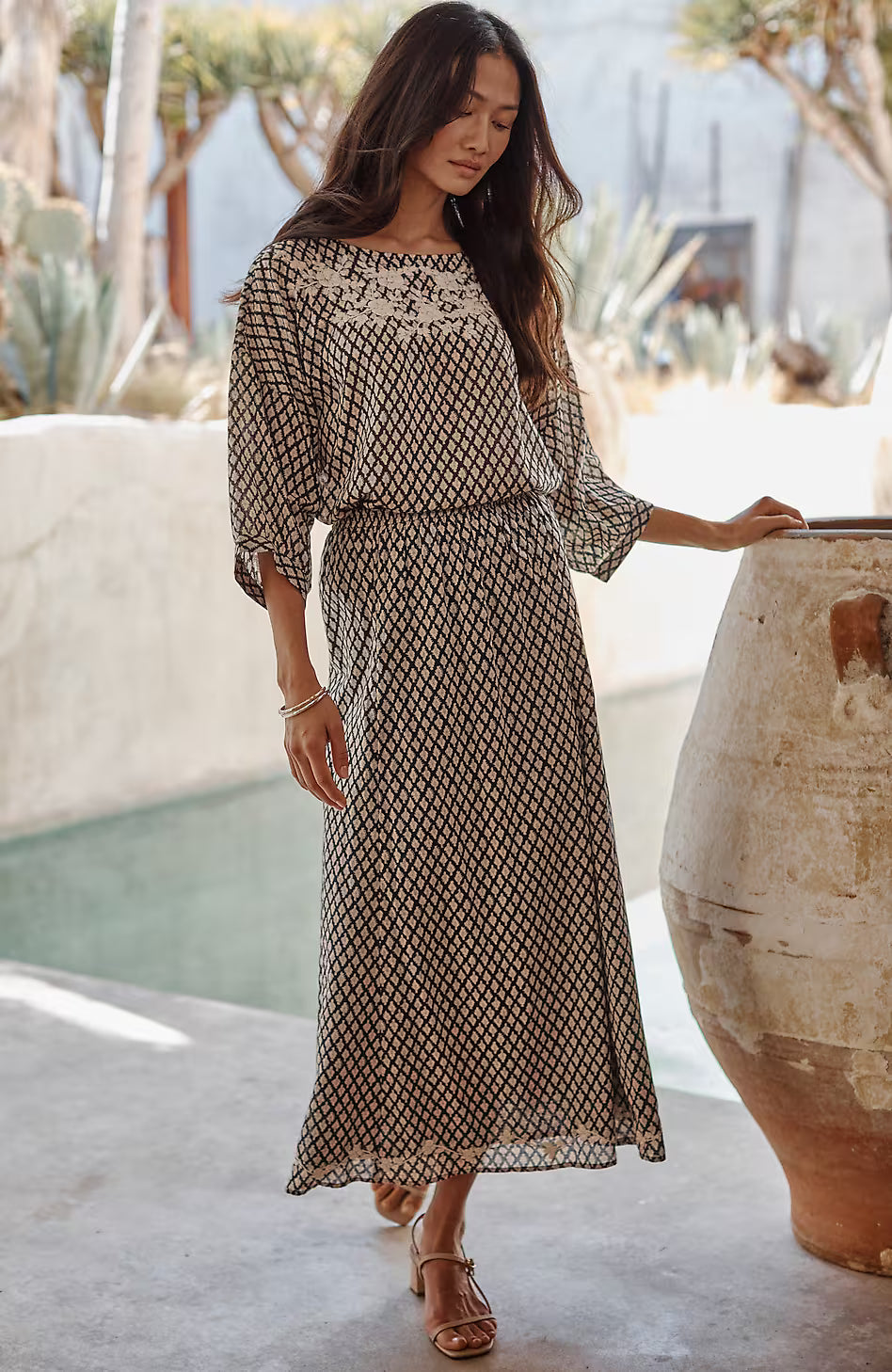 Pure Jill Hand-Embroidered Skirt