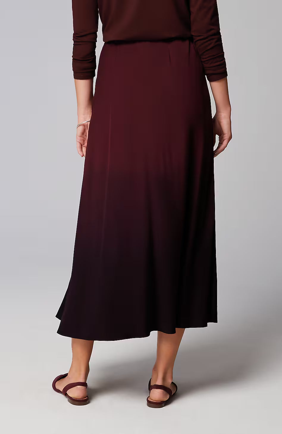 Pure Jill Dip-Dyed A-Line Skirt