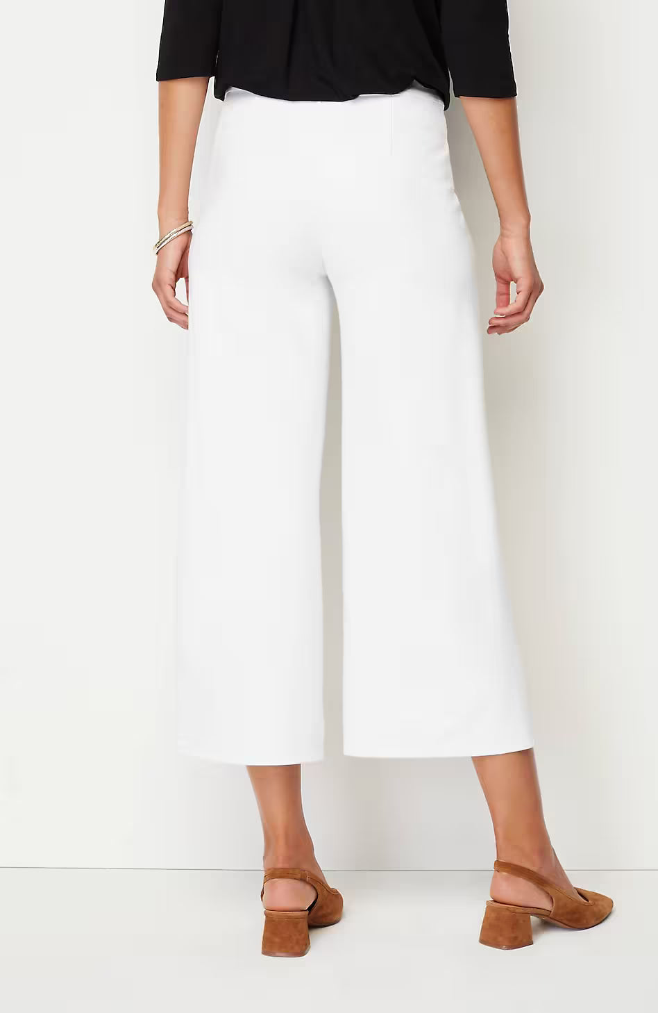 Wearever Double-Face Jersey Pintucked Crops