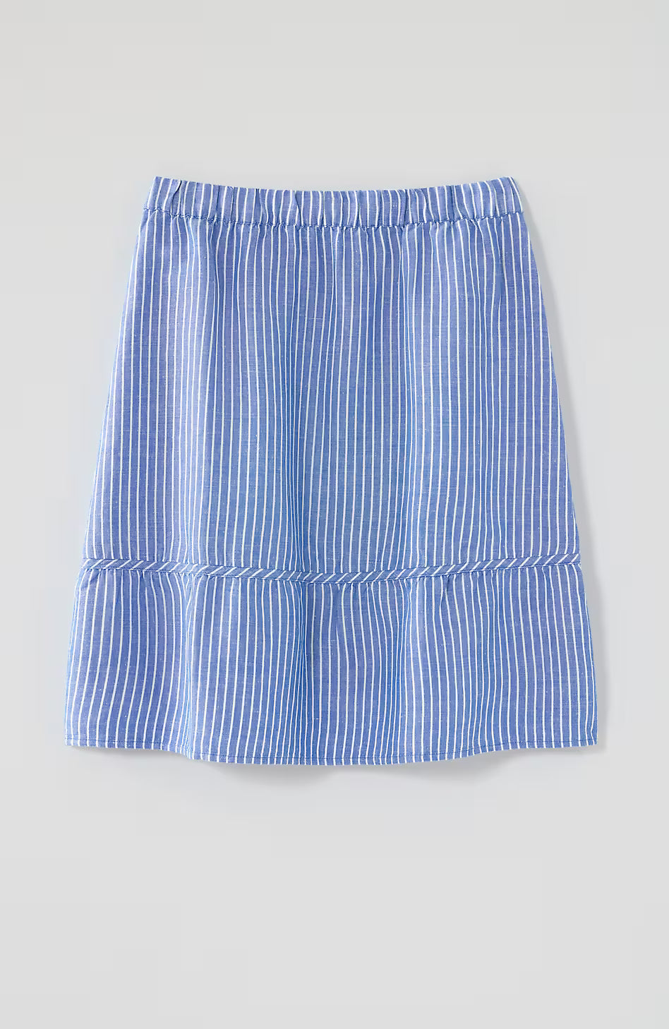 Linen & Rayon Yarn-Dyed Skirt