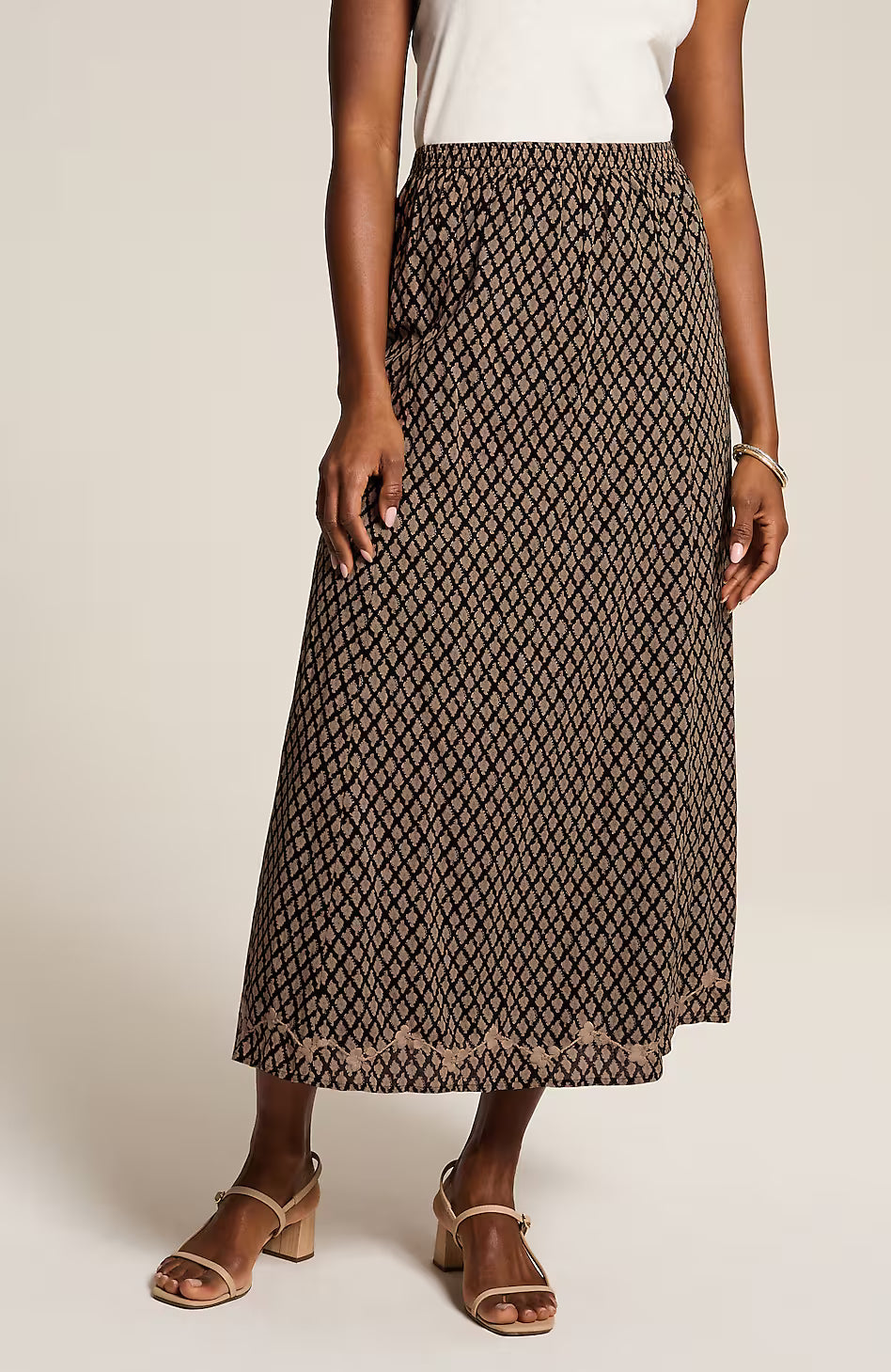 Pure Jill Hand-Embroidered Skirt