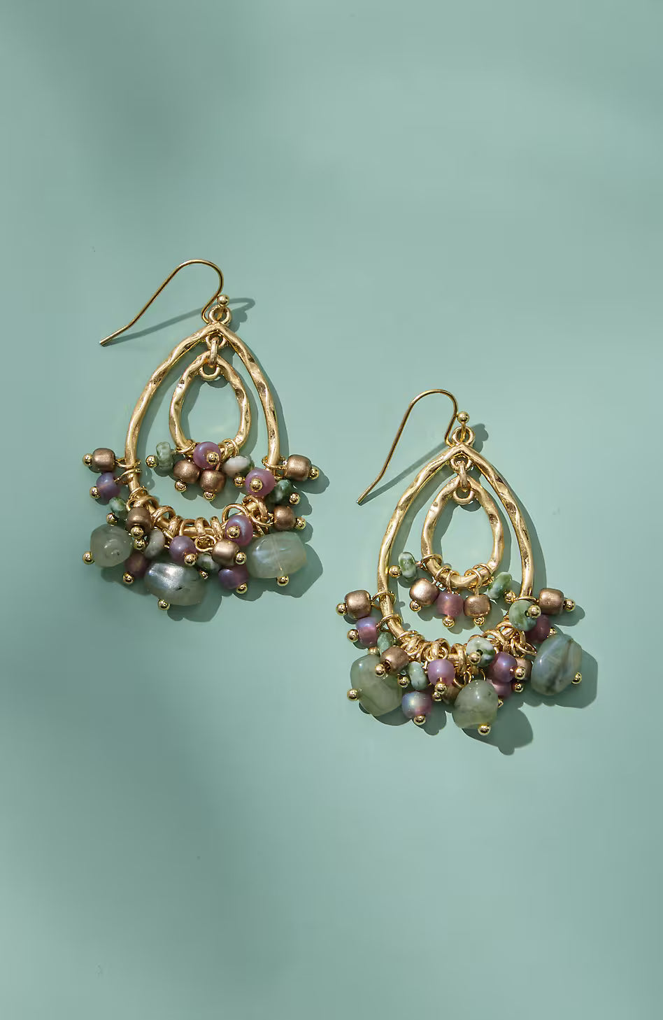 Multilayered Beaded Earrings