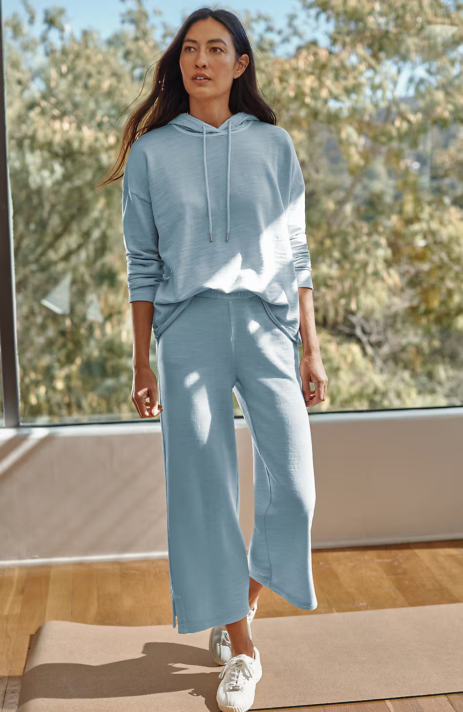 Fit Slub-Terry Garment-Dyed Crops