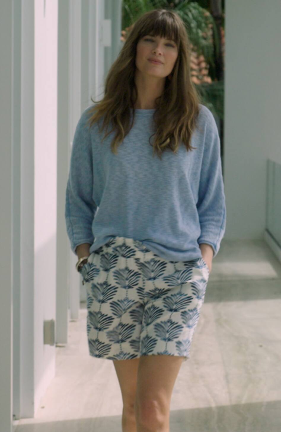 Linen & Rayon Pull-On Shorts