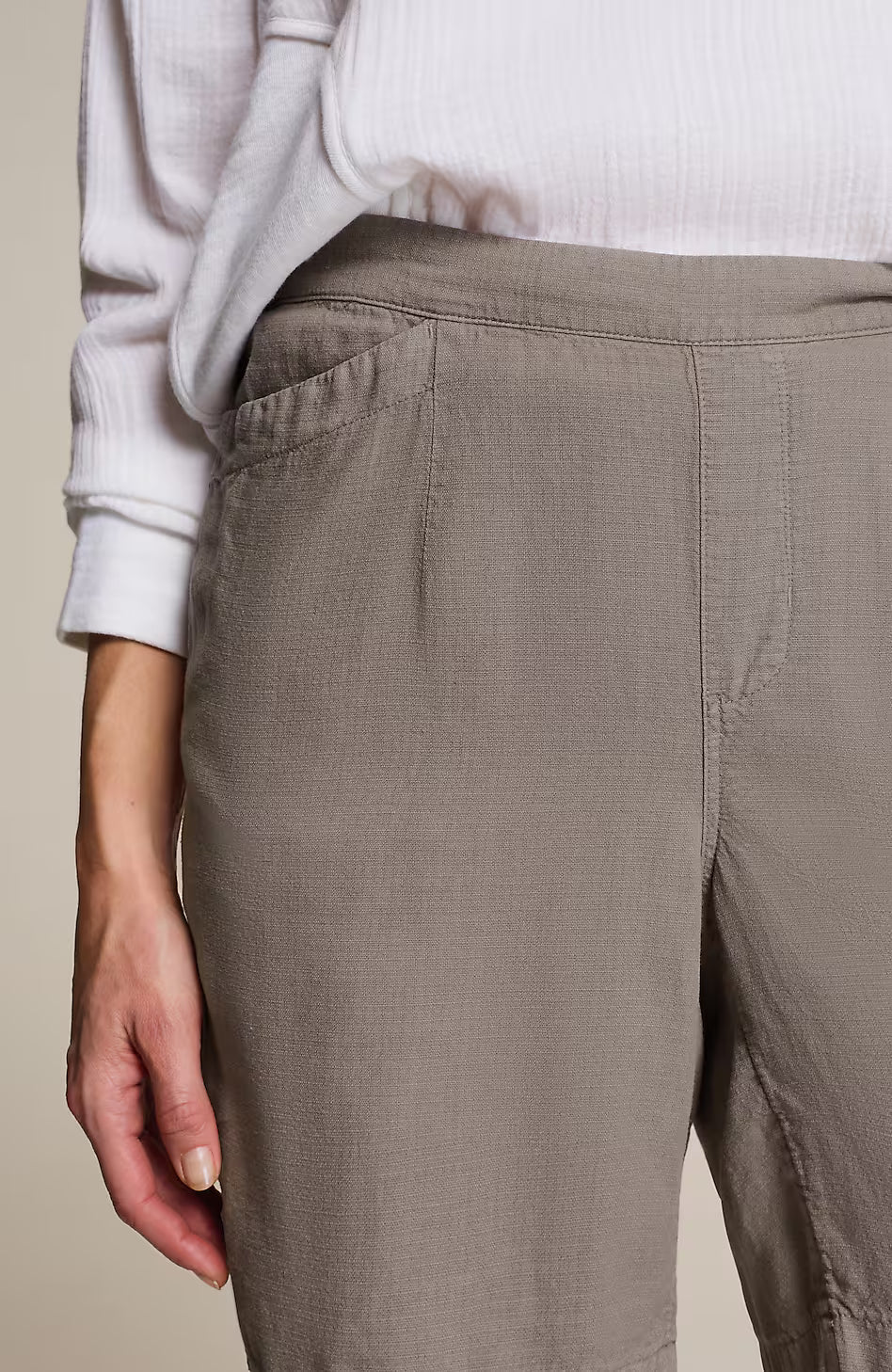 Pure Jill Soft Linen-Blend Shorts