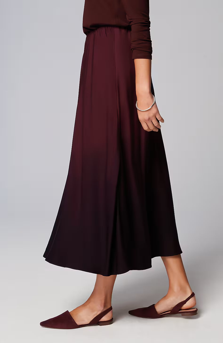 Pure Jill Dip-Dyed A-Line Skirt