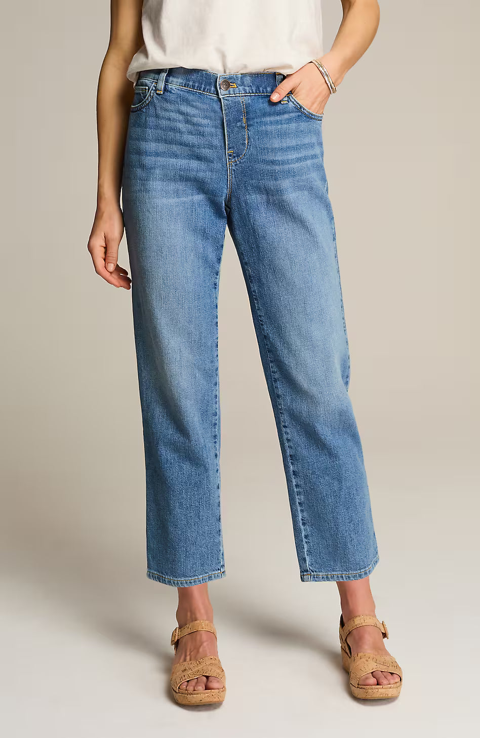 Pure Jill Relaxed Pull-On Jeans