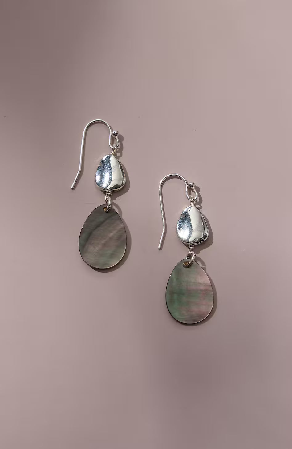 Black Lip Shell Earrings