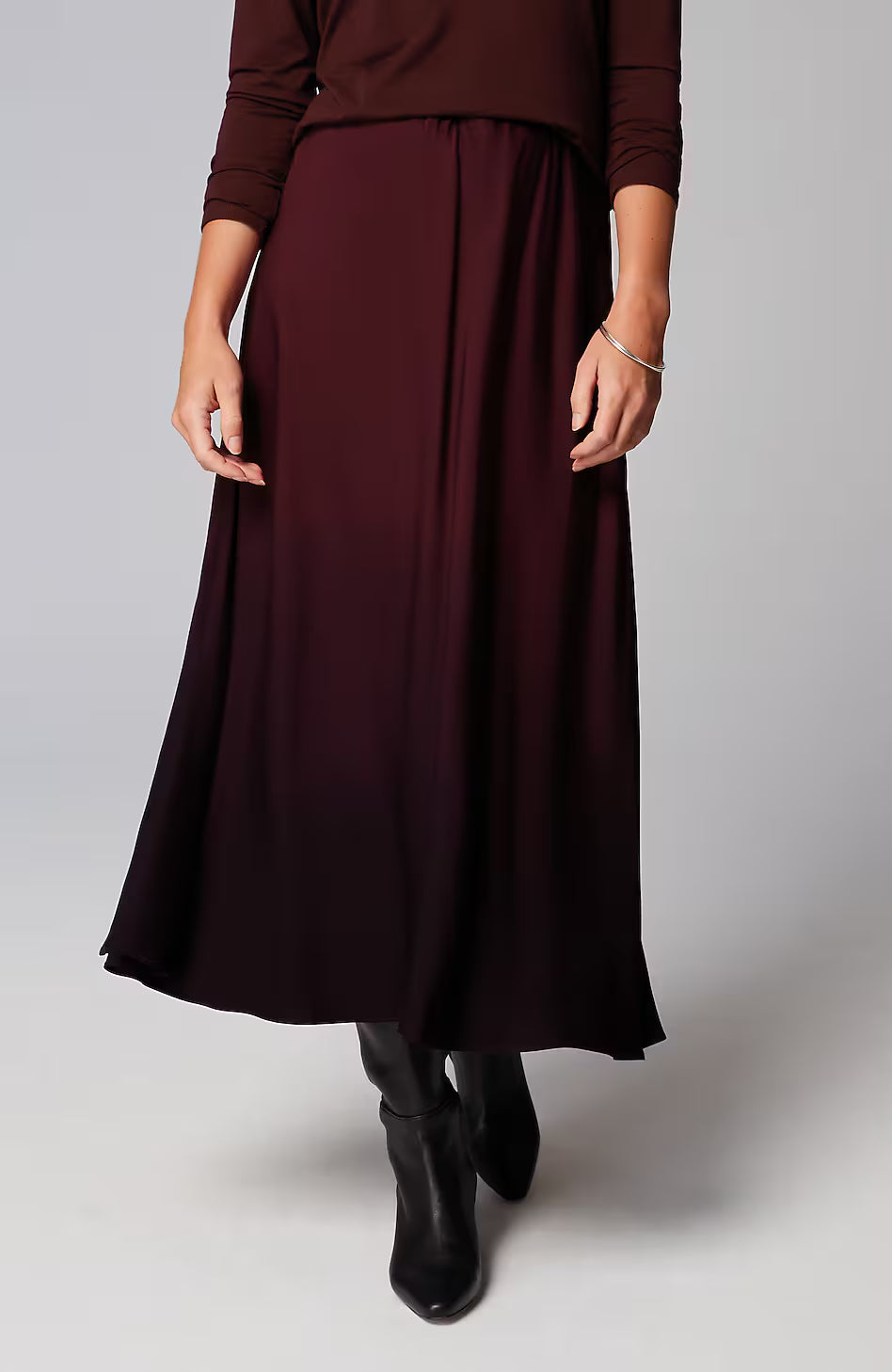 Pure Jill Dip-Dyed A-Line Skirt